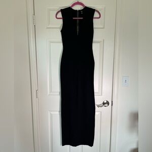 Black formal maxi dress